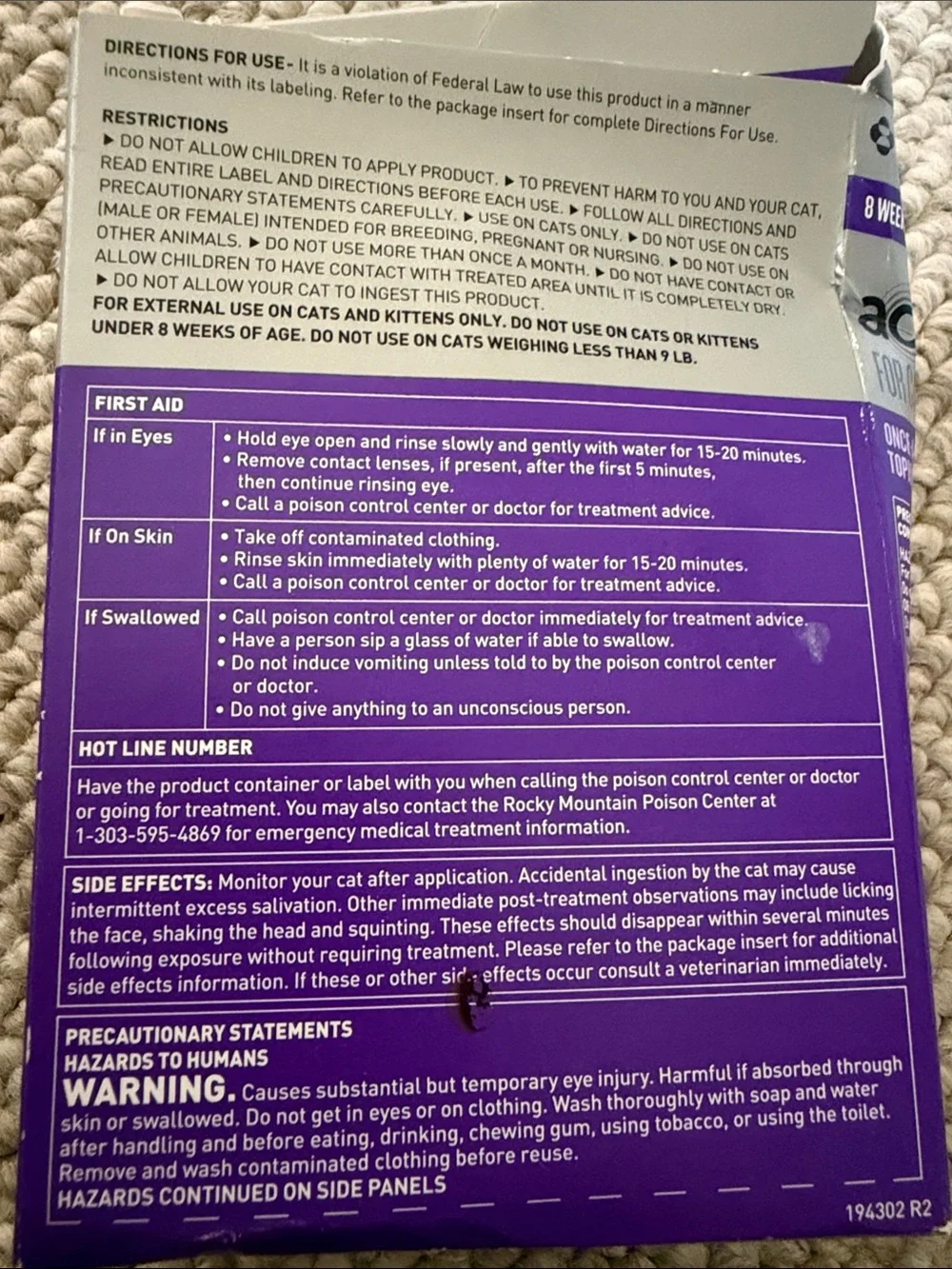 Merck topical flea